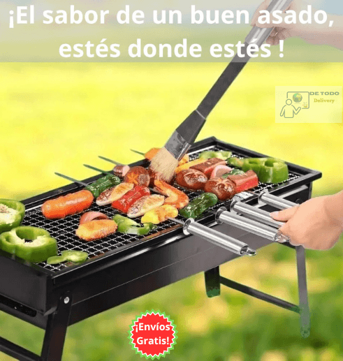 Parrilla de Carbón Portátil de Acero