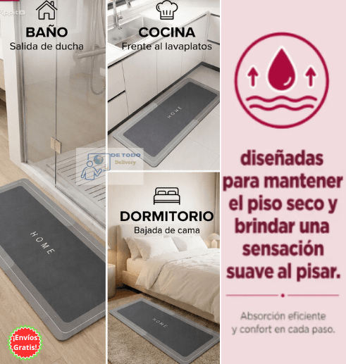 Set 2 Alfombras Antideslizantes