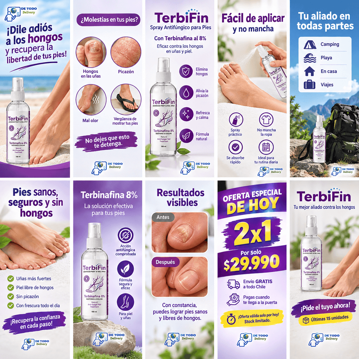TerbiFin – Spray Antihongos Pies