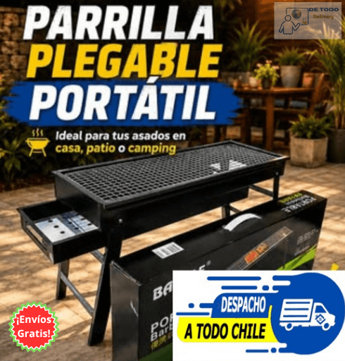 Parrilla de Carbón Portátil de Acero