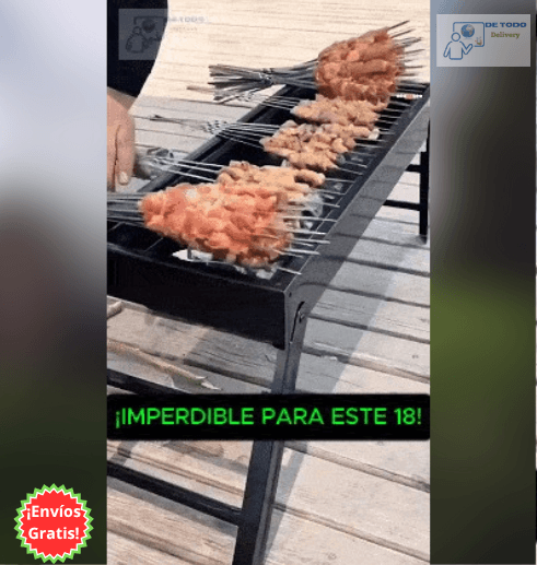 Parrilla de Carbón Portátil de Acero