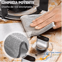 10 Paños Metálicos Multiuso de Limpieza, Brillax Pro