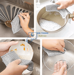 10 Paños Metálicos Multiuso de Limpieza, Brillax Pro